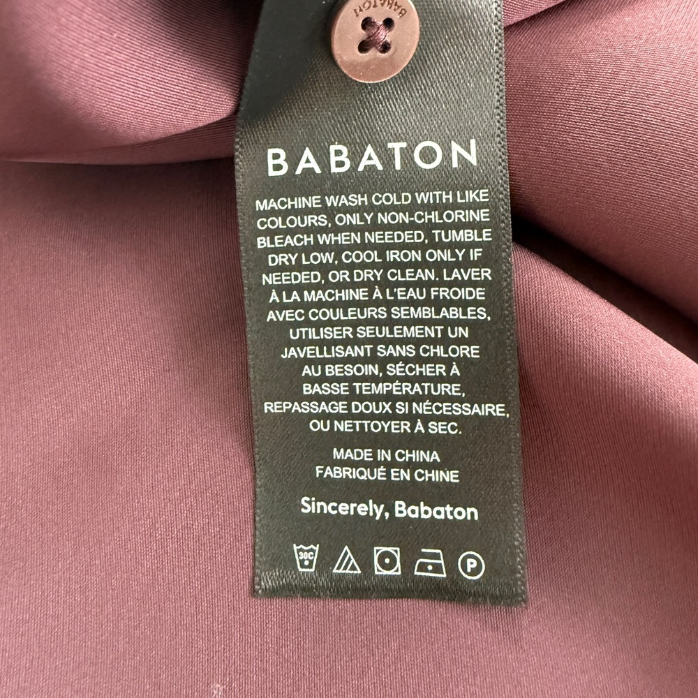 Aritzia Babaton Plum Long Sleeve Dress, Size Medium - Picture 8 of 10